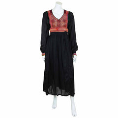 Vintage Afghan Cotton Dress - Martha (12, M)-Siesta Crafts