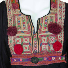 Vintage Afghan Cotton Dress - Suki (10, S)-Siesta Crafts
