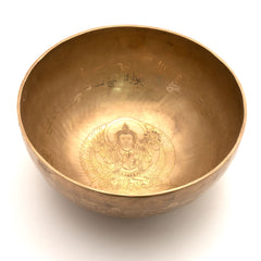 Special Etched Chenrezig Singing Bowl No.5-Siesta Crafts