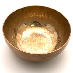 Special Etched Buddha Singing Bowl No. 6-Siesta Crafts