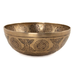 Buddha Etched Singing Bowl No.18-Siesta Crafts