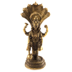 Brass Narayana Statue No.317-Siesta Crafts