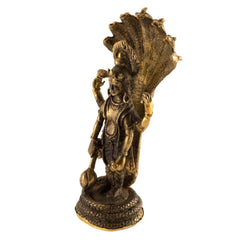 Brass Narayana Statue No.317-Siesta Crafts