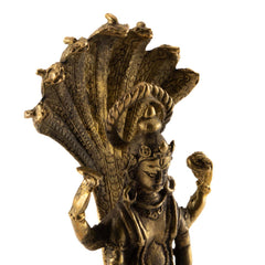 Brass Narayana Statue No.317-Siesta Crafts