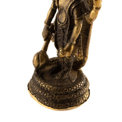 Brass Narayana Statue No.317-Siesta Crafts