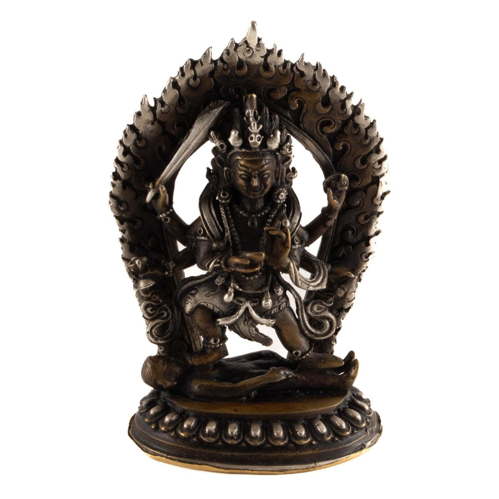 Brass Kal Bhairav Statue No.318-Siesta Crafts