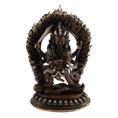Brass Kal Bhairav Statue No.318-Siesta Crafts