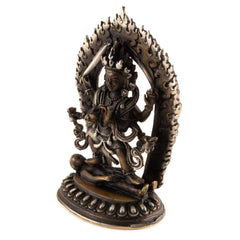 Brass Kal Bhairav Statue No.318-Siesta Crafts