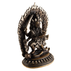 Brass Kal Bhairav Statue No.318-Siesta Crafts