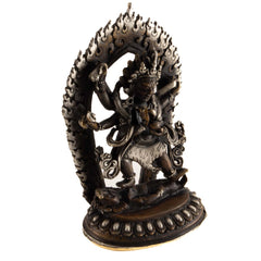 Brass Mahankal Statue No.319-Siesta Crafts
