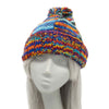 Tie Dye Knitted Patchwork Bobble Hat-Siesta Crafts