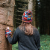 Tie Dye Knitted Patchwork Bobble Hat-Siesta Crafts