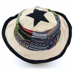 Mixed Patch Star Sun Hat-Siesta Crafts