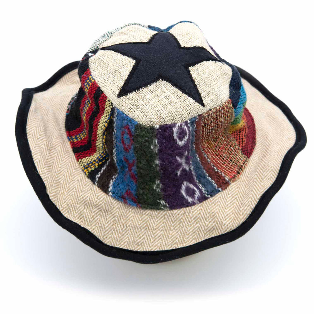 Mixed Patch Star Sun Hat-Siesta Crafts