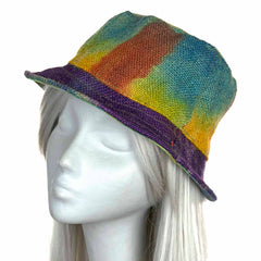 Tie Dye Hessian Hat-Siesta Crafts