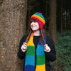 Chunky Rainbow Earflap Hat-Siesta Crafts