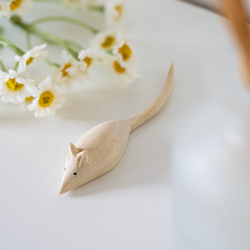 Mini Wooden Mouse