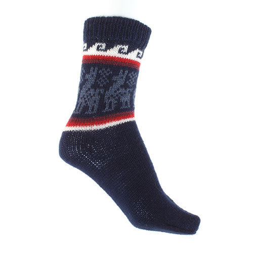 Autumnal Llama Socks-Siesta Crafts