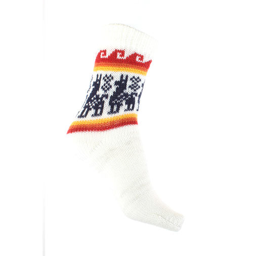 Autumnal Llama Socks-Siesta Crafts