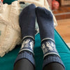 Autumnal Llama Socks-Siesta Crafts