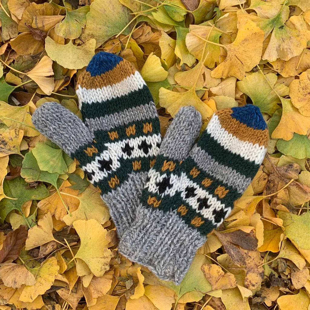 Mixed Knitted Mittens-Siesta Crafts