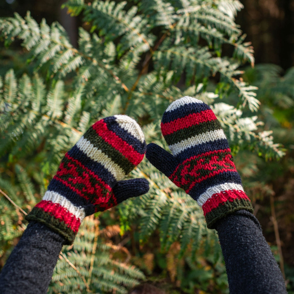 Mixed Knitted Mittens-Siesta Crafts