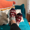 Mixed Woollen Slippers-Siesta Crafts