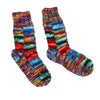 Tie Dye Knitted Patchwork Socks-Siesta Crafts