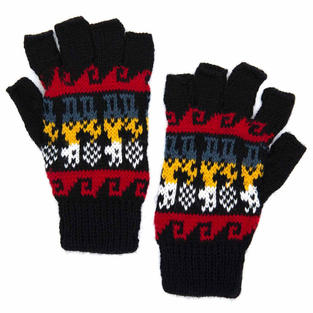 Llama Fingerless Gloves-Siesta Crafts