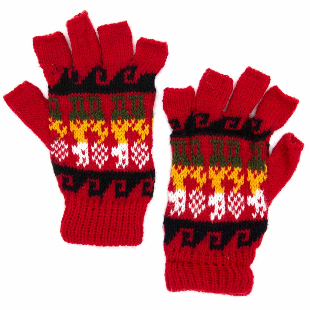 Llama Fingerless Gloves-Siesta Crafts