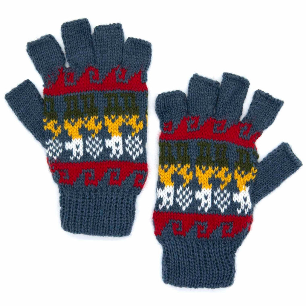 Llama Fingerless Gloves-Siesta Crafts