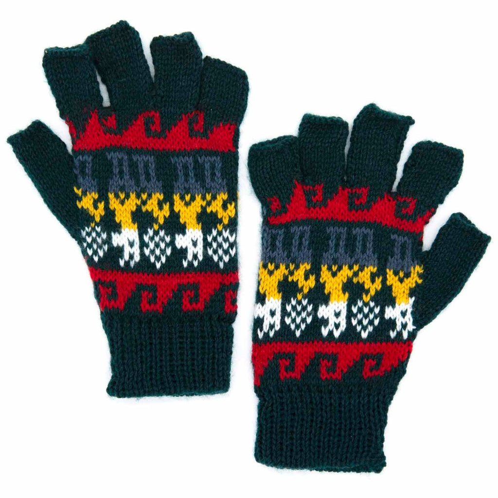 Llama Fingerless Gloves-Siesta Crafts