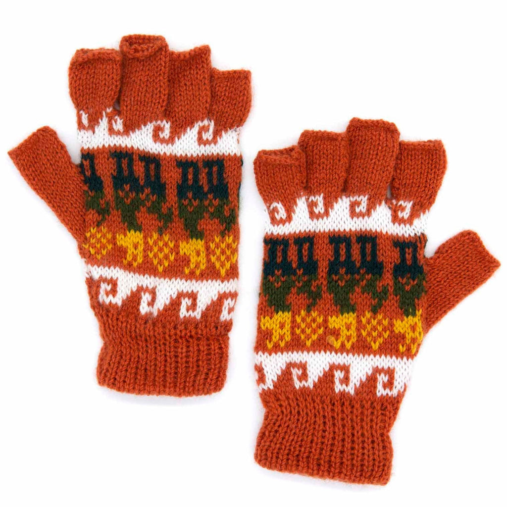 Llama Fingerless Gloves-Siesta Crafts