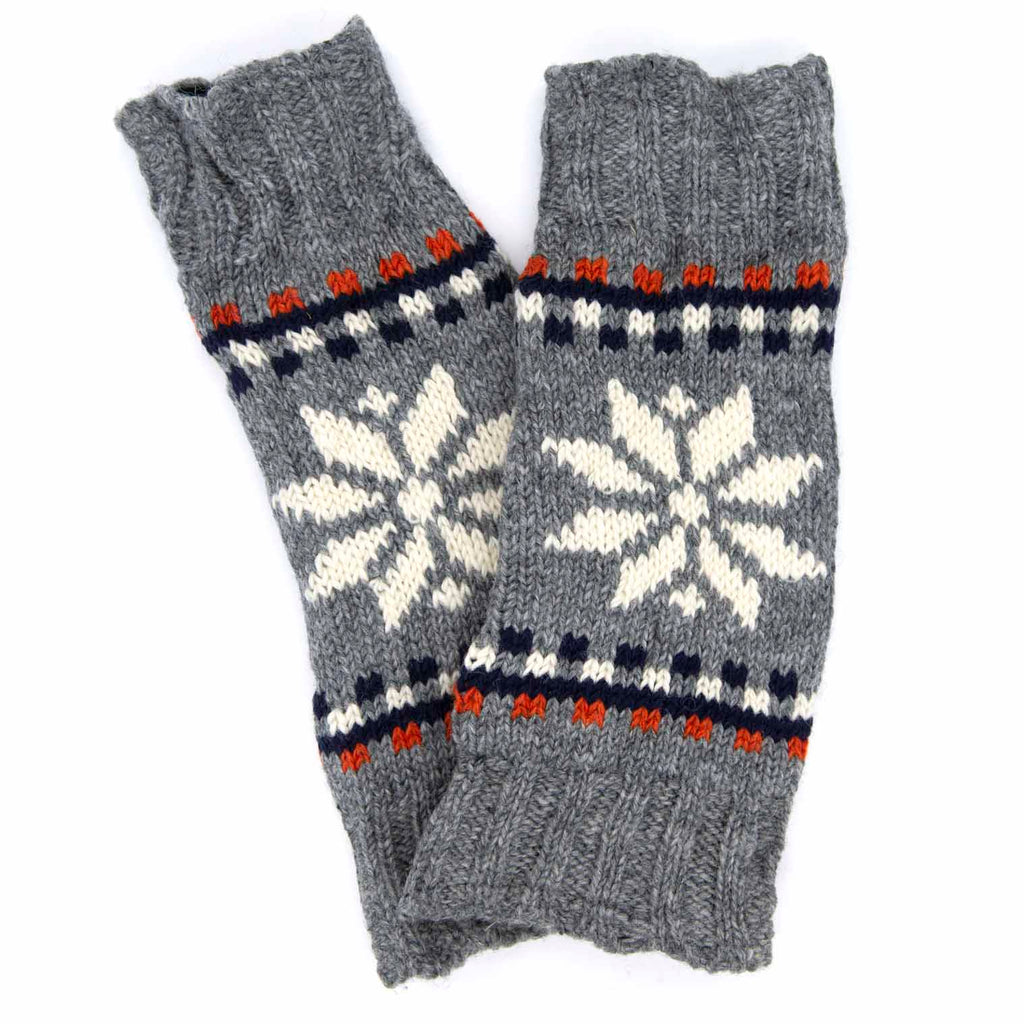 Knitted Snowflake Legwarmers-Siesta Crafts
