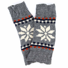 Knitted Snowflake Legwarmers-Siesta Crafts