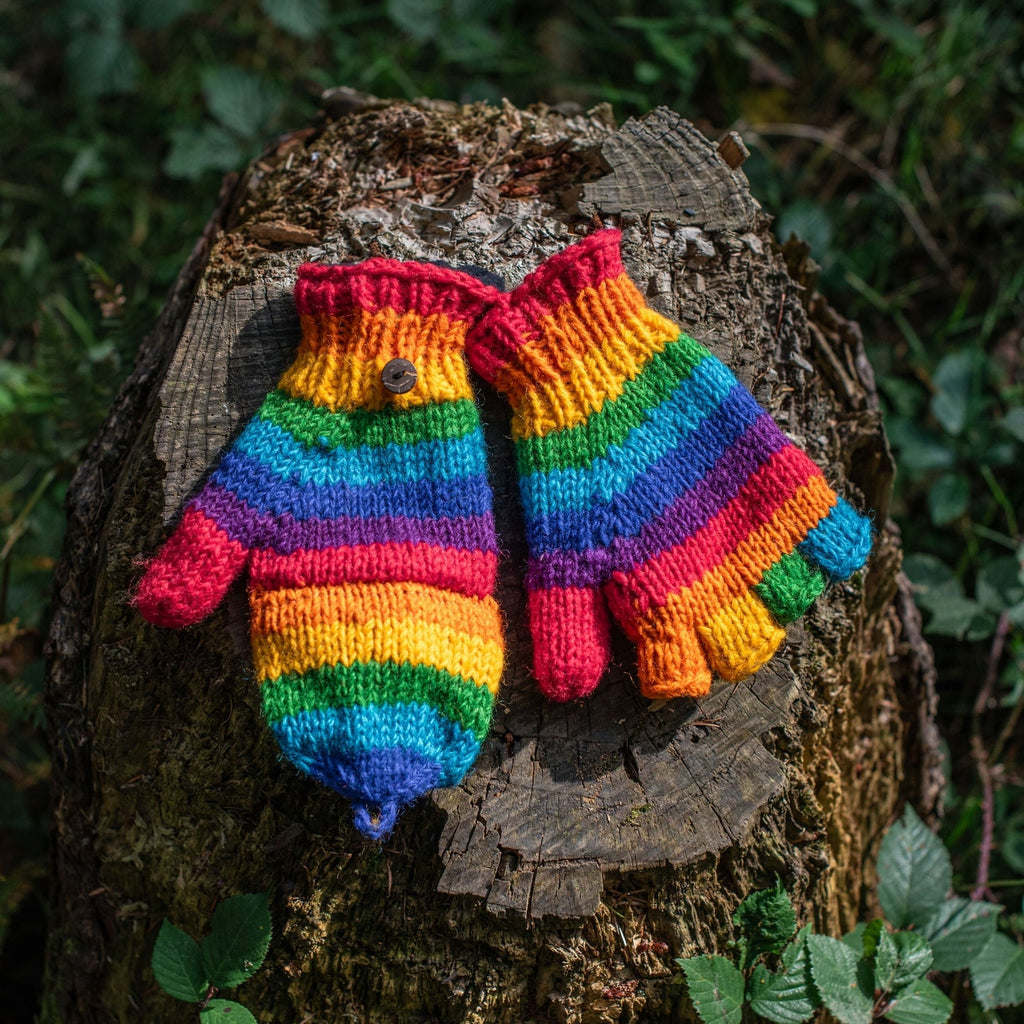 Rainbow Flap Gloves-Siesta Crafts