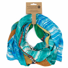Recycled Sari Patch Scarf-Siesta Crafts
