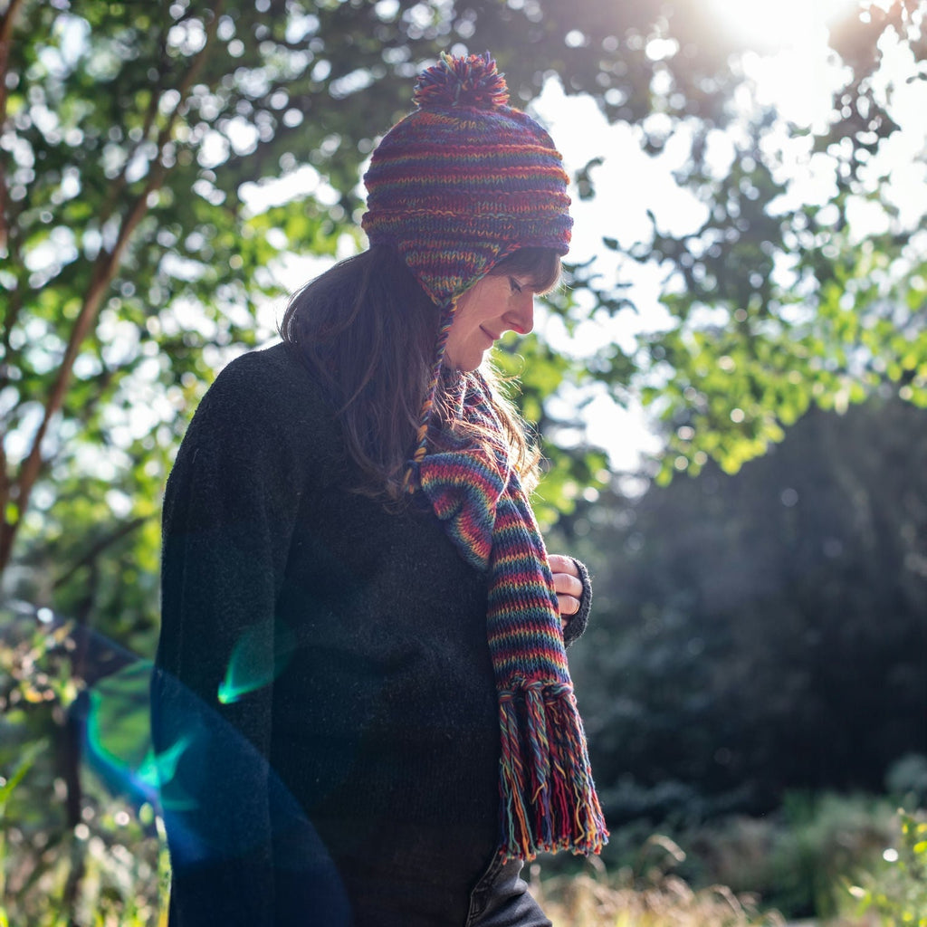Knitted Cotton Scarf-Siesta Crafts