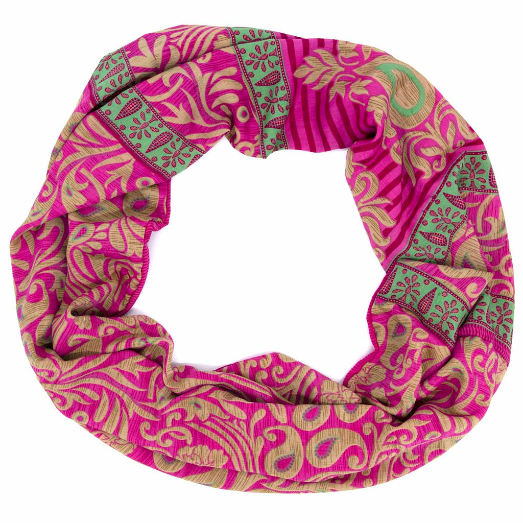 Recycled Sari Snood-Siesta Crafts