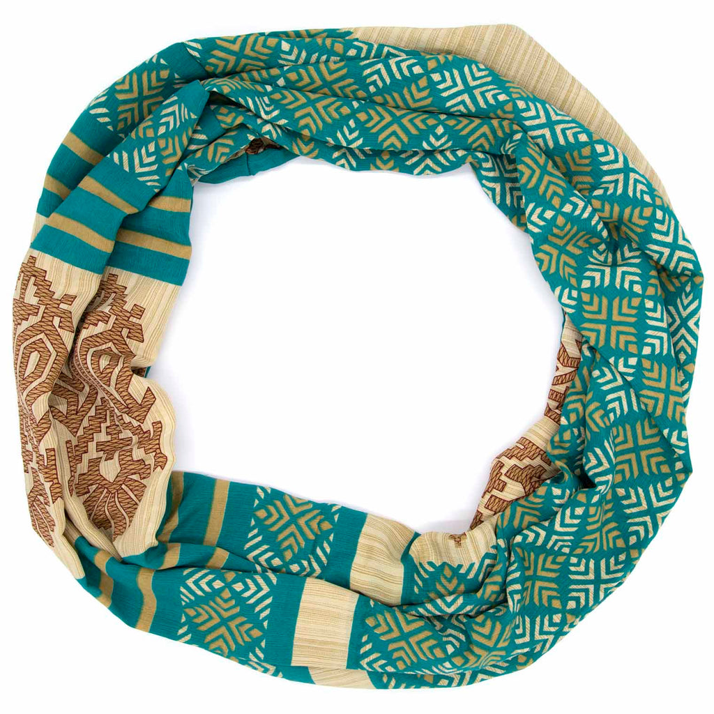 Recycled Sari Snood-Siesta Crafts