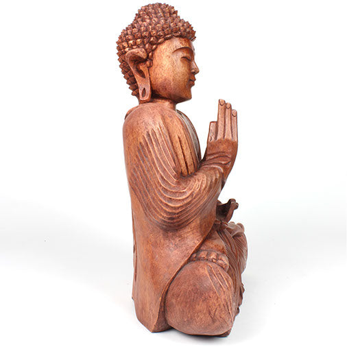 Larger Handcarved Sitting Buddha-Siesta Crafts