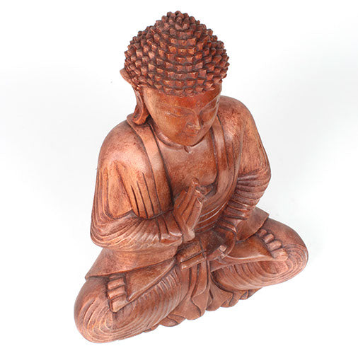 Larger Handcarved Sitting Buddha-Siesta Crafts