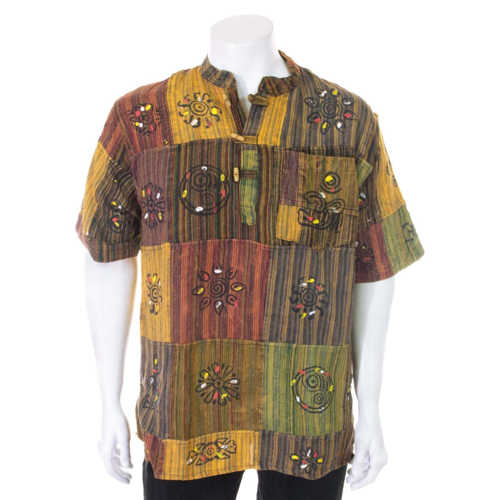 Short Sleeve Patch Kurta-Siesta Crafts