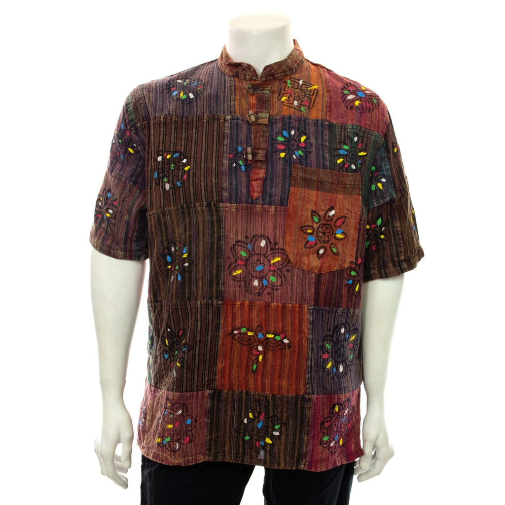Short Sleeve Patch Kurta-Siesta Crafts