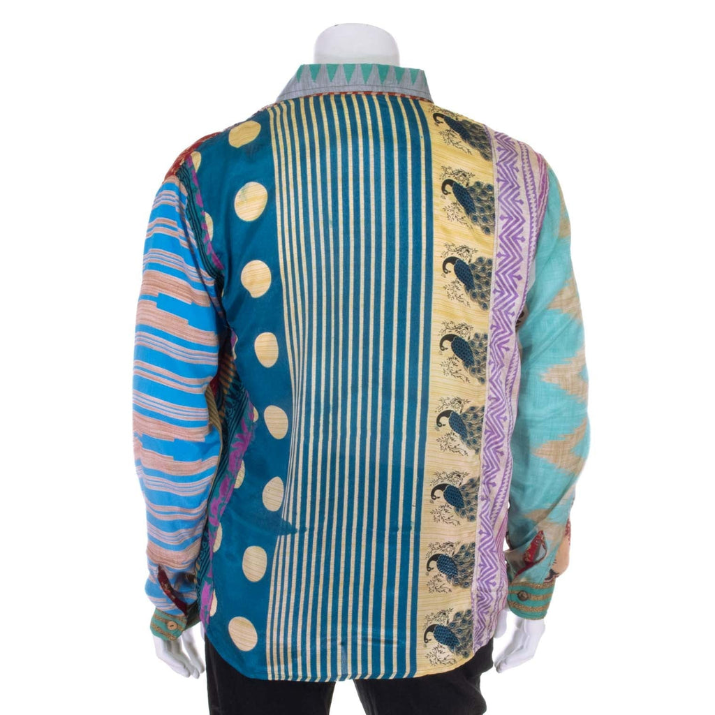 Recycled Sari Patch Shirt-Siesta Crafts