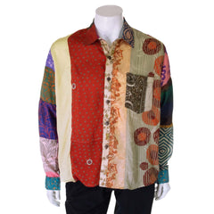 Recycled Sari Patch Shirt-Siesta Crafts