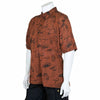 Mushroom Print Short Sleeved Kurta-Siesta Crafts