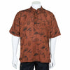 Mushroom Print Short Sleeved Kurta-Siesta Crafts