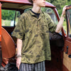 Mushroom Print Short Sleeved Kurta-Siesta Crafts