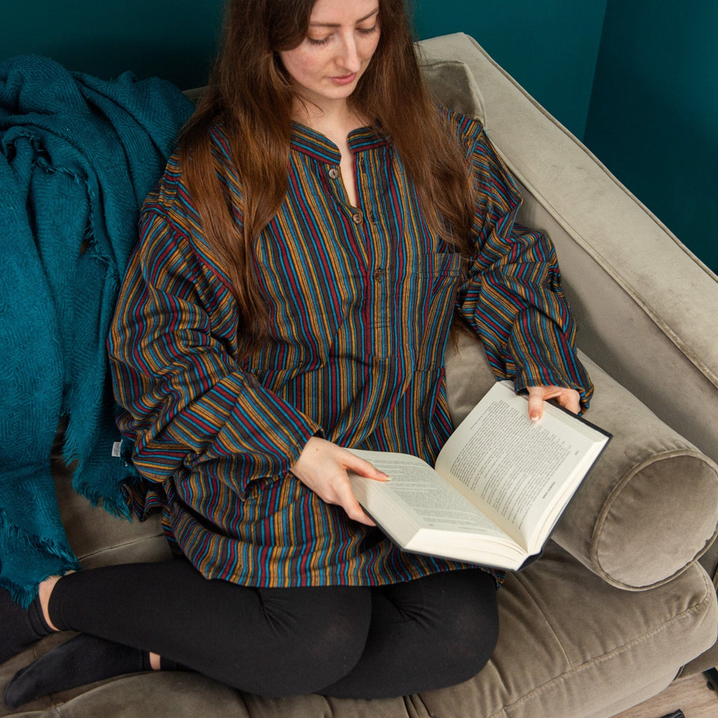 Stripy Grandad Shirt-Siesta Crafts